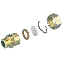 Easy-Drill-Verschraubung für Edelstahlwellrohr (Ausführung: DN32 - 1 1/4''AG)