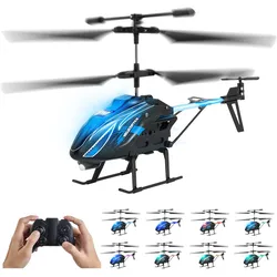 VEVOR RC-Helikopter, 2,4 GHz ferngesteuerter Hubschrauber, 3,5-Kanal-RC-Flugzeug, 16 Minuten Flugzeit, Höhenhaltung, Start/Landung mit einer Taste & LED-Leuchten, Spielzeug für Kinder ab 8 Jahren