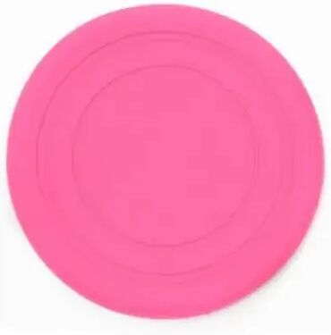 The Handy Homestead Soft Silicone Dog Flying Disc Fetch Toy For Training And Active Play pink