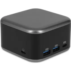 LMP PowerDock (USB-C, 5 Ports), Dockingstation + USB Hub, Schwarz