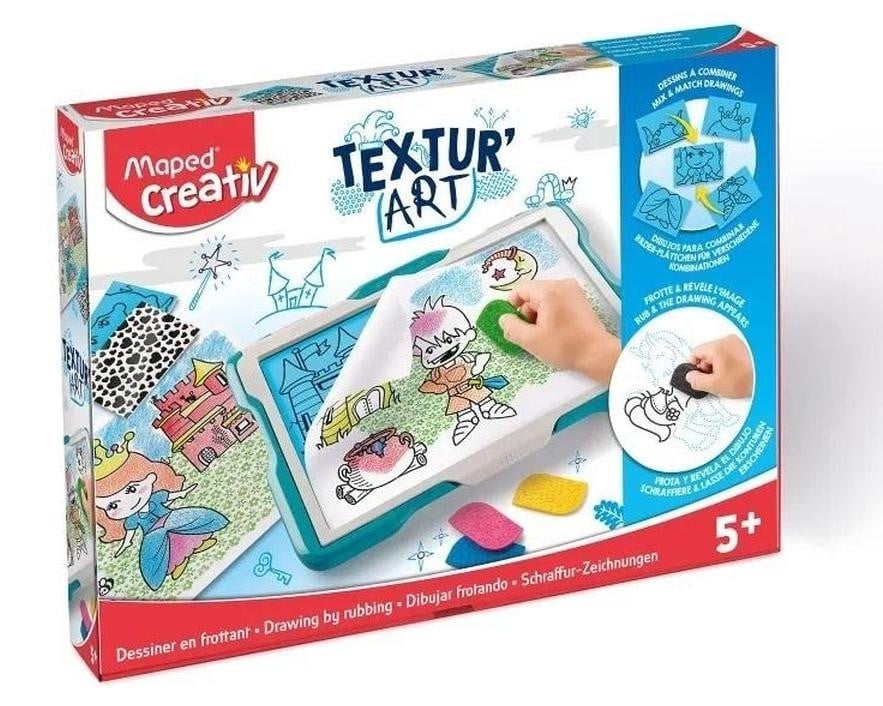 Maped Magische Tekentafel TEXTUR'ART ridder turquoise