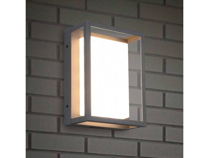 Trio Lighting LED Außenwandleuchte Witham, schwarz, Metall, Modern