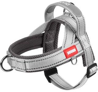 Uplift Treasures Reflective Two Tone Dog Chest Harness With Handle light Gray xl