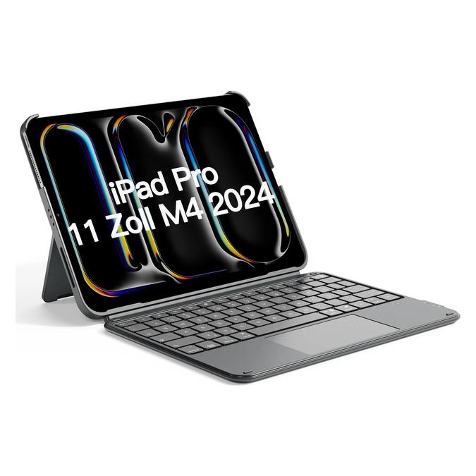 Inateck Keyboard iPad 04122-11 gray (KB04122-11 gray) (DE, Apple iPad 2022 (10. Gen)) (KB04122-11_GRAY)