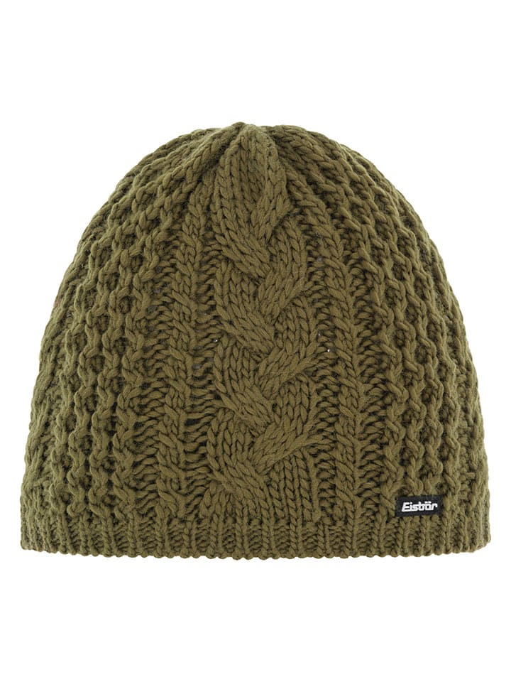 Eisbär Mütze "Afra" in Oliv - onesize