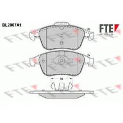 Bremsbelagsatz Scheibenbremse FTE 9010650 für Renault Scénic III Latitude
