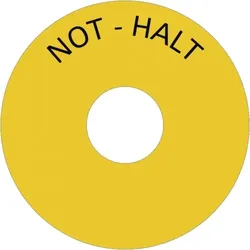 Dreifke® Schild NOT-HALT, Folie, Ø 75 mm