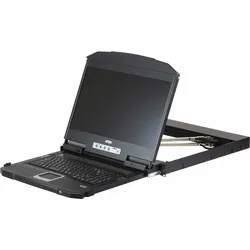ATEN CL3800NW FR Kurze Dual-Rail 18,5"-LCD-Konsole (USB HDMI DVI VGA) FR-Layout