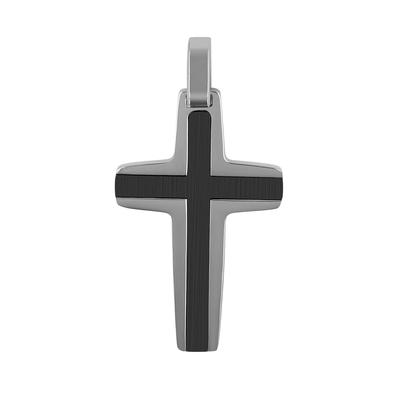 Kettenanhänger ADELIA´S "hochwertiger Kreuz Anhänger aus Edelstahl", silber, Schmuckanhänger, Damen, Edelstahl, Kettenanhänger