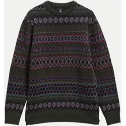 Strickpullover Case Fair Isle Mehrfarbig XL