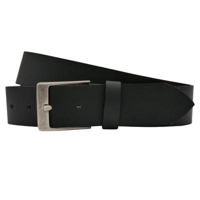 Ledergürtel ANNAMATONI "AnnaMatoni Herren Ledergürtel Made in Germany 4cm echt Leder", Herren, Gr. TW110 - 125cm Gesamtlänge, schwarz (schwarz790), 100% Leder, Gürtel Ledergürtel