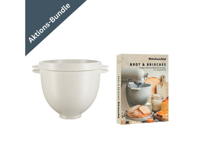 KitchenAid Küchenmaschinenschüssel KitchenAid Brot-Backschüssel + Brot & Brioche Rezeptbuch