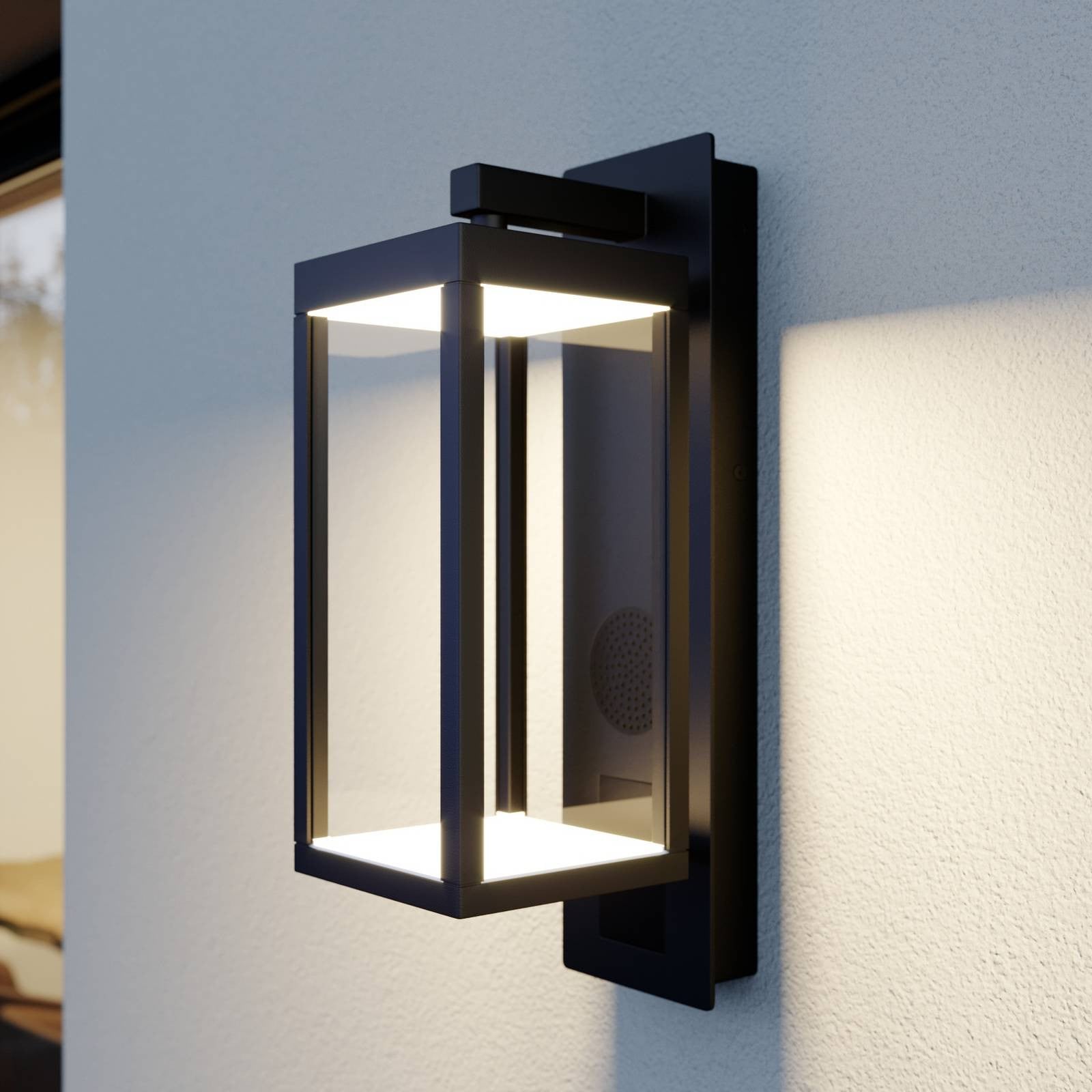 Lucande Ferdinand moderne LED buitenwandlamp voor tuin en balkon in zwart of grijs