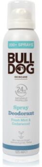 Bulldog Fresh Mint&Cedarwood Spray Deodorant Desodorizante em spray sem amoniaco 125 ml. Fresh Mint&Cedarwood Spray Deodorant