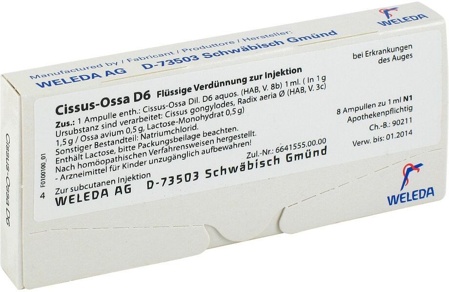 Weleda Cissus-ossa D6 Ampullen
