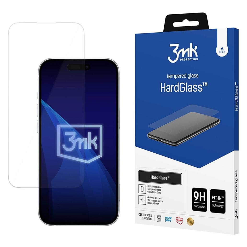 3MK HardGlass Panzerglas für Apple iPhone 16 Pro / 17 / 17 Pro (1 Stk., Apple iPhone 16 Pro, Apple iPhone 17, Apple iPhone 17 Pro) (5903108669290)