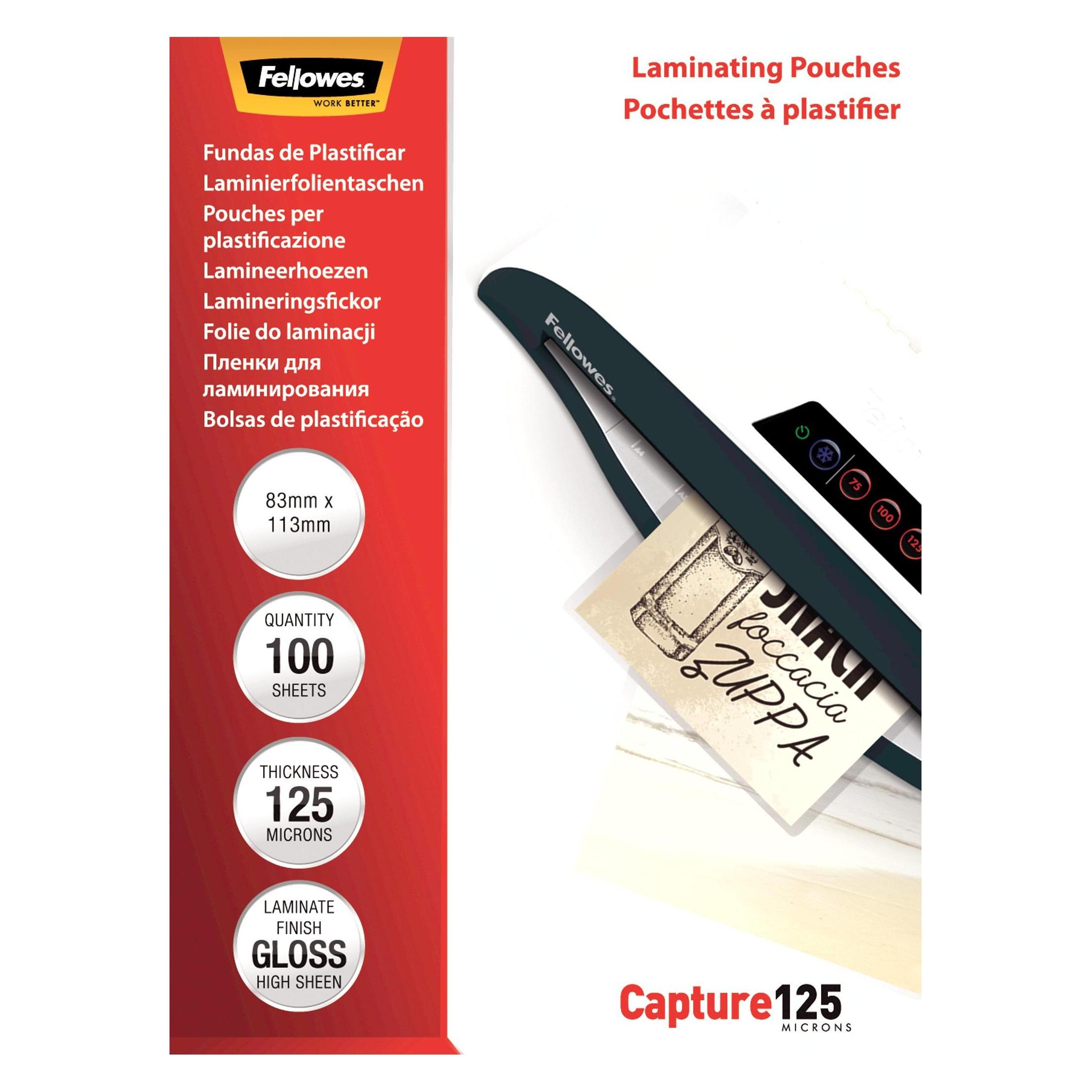 Fellowes Capture 125, 83x113mm (ID-Kartenformat, 100 Stk., 125 µm) (5307101)