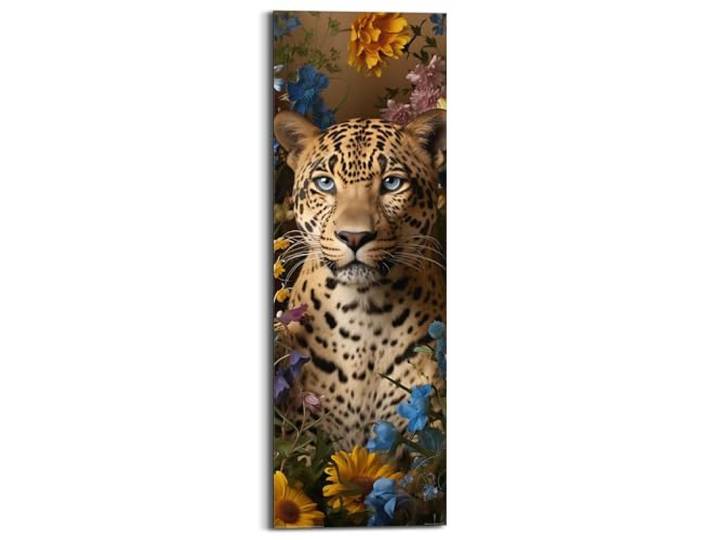 REINDERS Wandbild, Panther Flowers, Teenager Zimmer, Bilder, Wanddeko, Room Decor, MDF, Mehrfarbig, 90 x 30