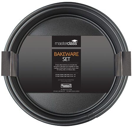 MasterClass Non-Stick 20cm and 23cm Spring Form Cake Pans