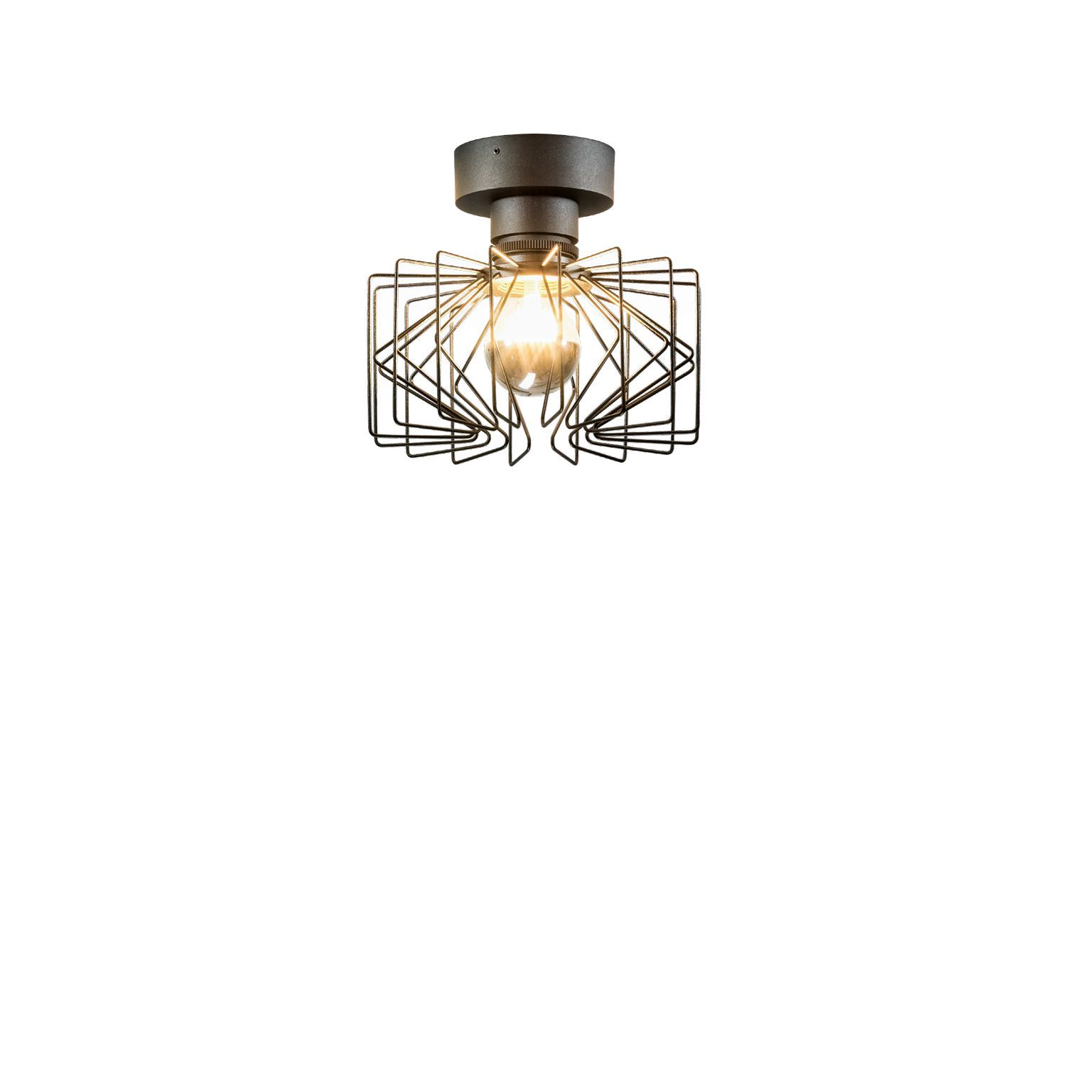 Wever & Ducré Deckenleuchte WIRO 2.0 WIRO CEILING SURF E27 B Stahl schwarz 2086E0B0 5404037317639