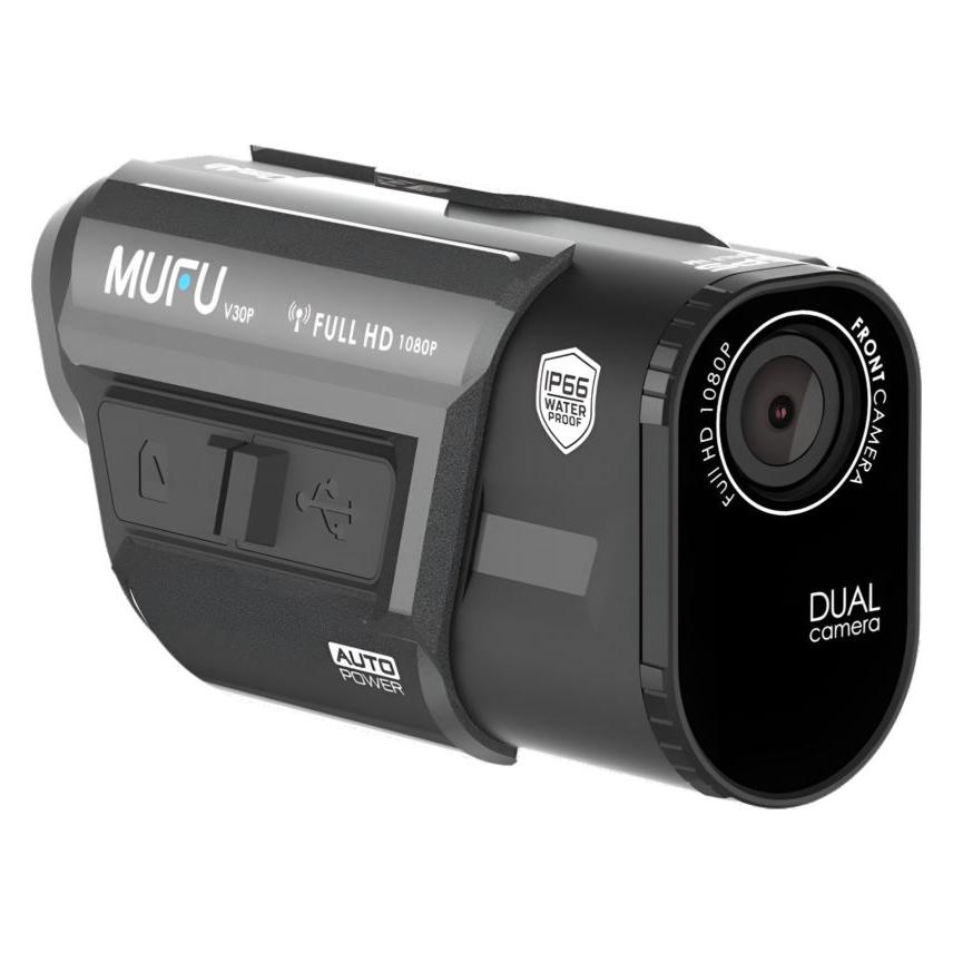 Mufu Wideorejestrator WIDEOREJESTRATOR MOTOCYKLOWY MOTOCAM V30P FULLHD 7H KAMERA NA MOTOCYKL (Eingebautes Mikrofon, Full HD) (MU724791)