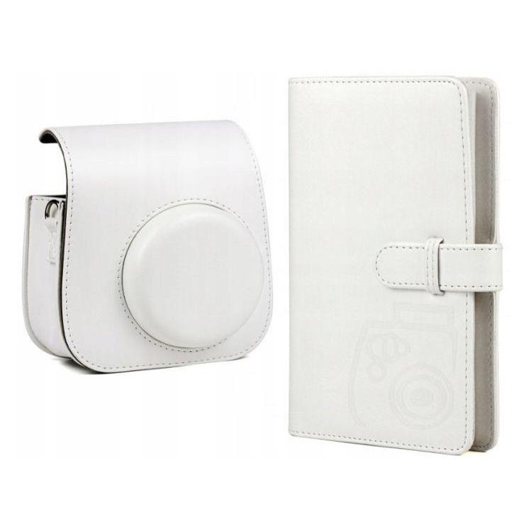Loveinstant Bag 2in 1 set carrying case Fuji Instax Mini 11 + Album White (Kamera Schultertasche) (LOVEINSTANT)