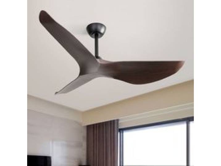 Ventilateur de plafond dintérieur moderne de 132 cm sans éclairage 6 vitesses télécommande 3 pales en ABS