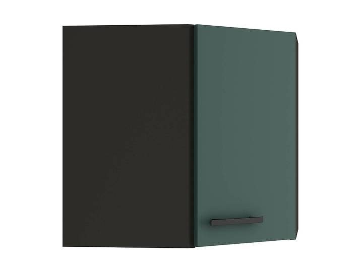Armoire d'angle suspendue 60 x 58 x 35cm Vert/Vert/Anthracite