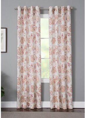 Porch & Den Summit Pointe Floral Pattern Grommet Top Panel