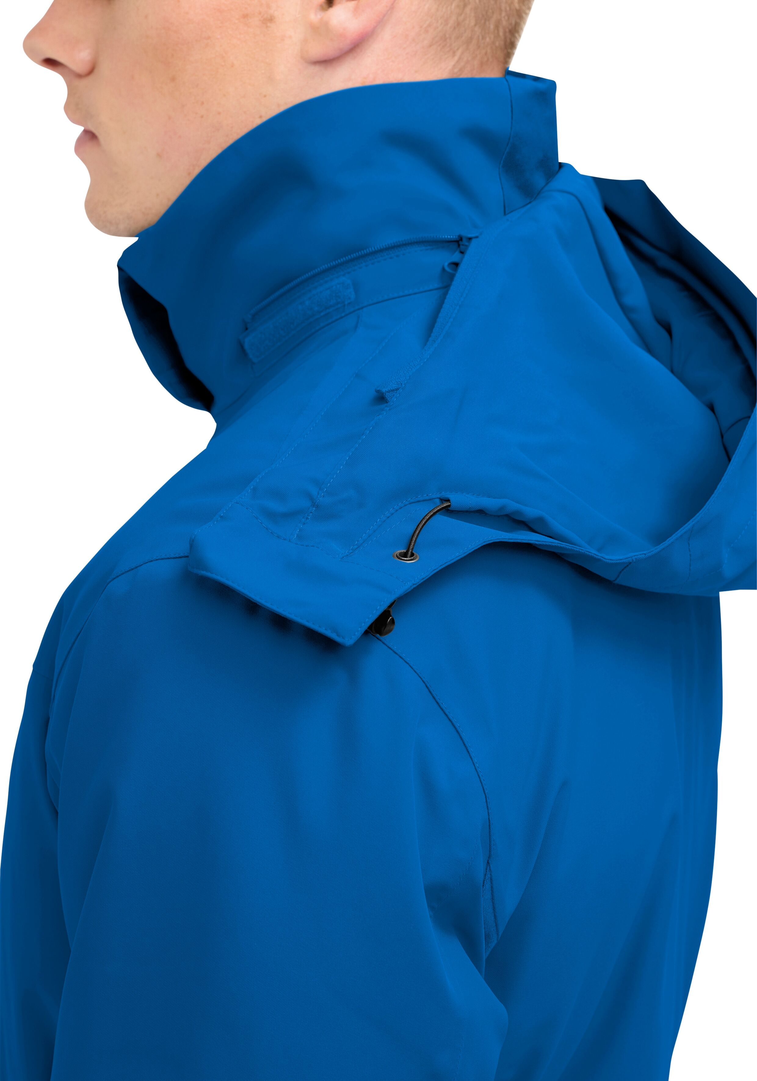 Skijacke MAIER SPORTS "Golte", Herren, Gr. 50, blau (saphirblau), 100% Polyester, Jacken Skijacke, Herren Winterjacke wasserdicht, mit RV-Taschen und Kapuze