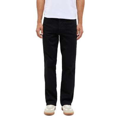 Straight-Jeans MUSTANG "Herren Style Tramper Straight", Herren, Gr. 50, Länge 34, schwarz (4000, 940 schwarz dunkel), Denim/Jeans, 99% Baumwolle, 1% Elasthan, unifarben, straight fit, Jeans Straight-Jeans