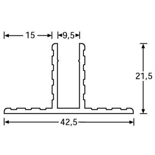 Adam Hall 6230 Aluminium Channel 9,5mm