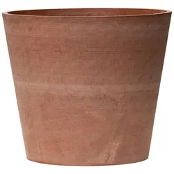 ArtPlast - Blumentopf Ø10x9,5 cm in Form eines abgeschnittenen Kegels in Farbe Terrakotta - LEONARDO-Kollektion