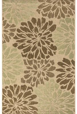 JONATHAN Y Floral Textured Weave Indoor/Outdoor Area Rug