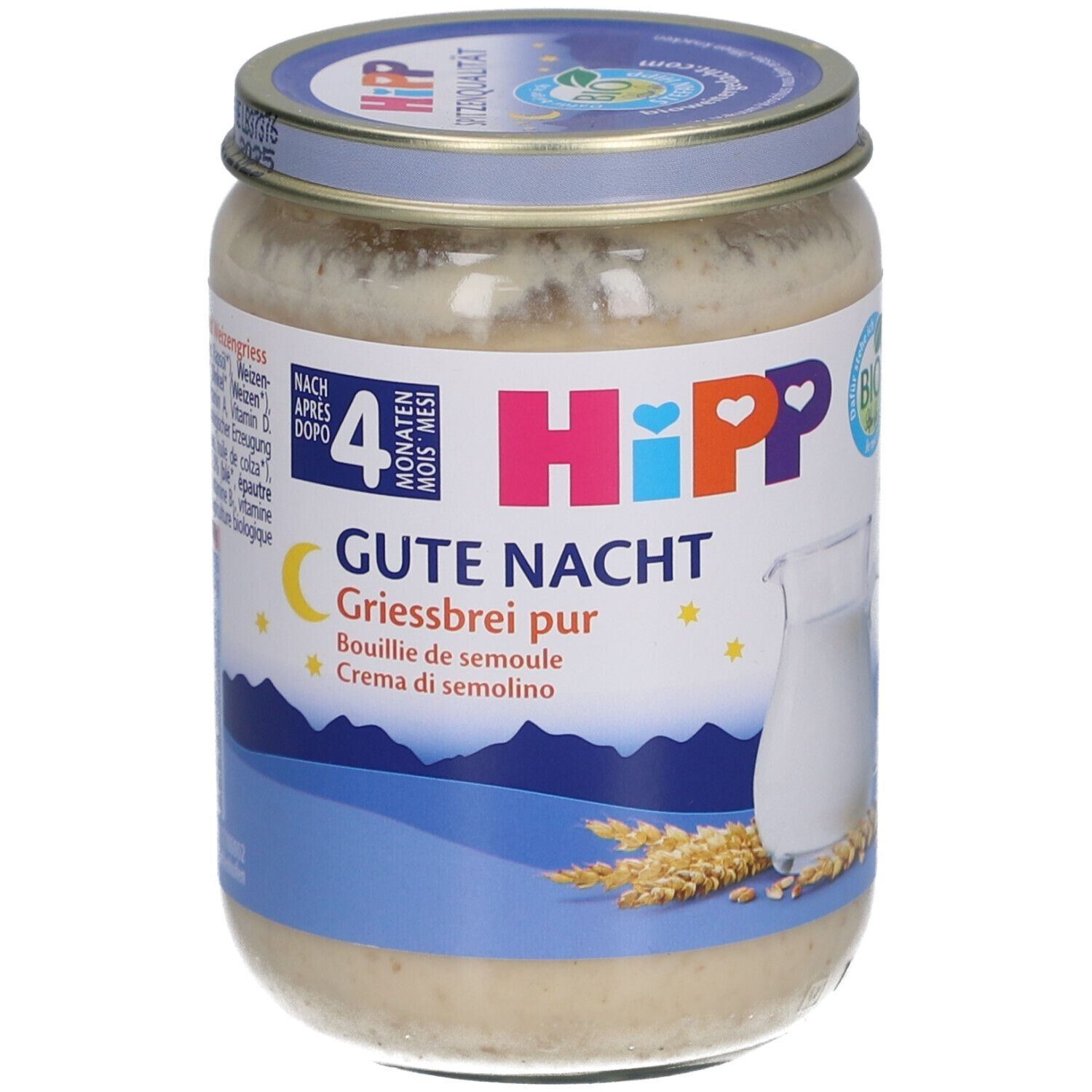 HiPP Gute Nacht Porridge Pur - ab 5 Monaten x4 4x190 g Brei