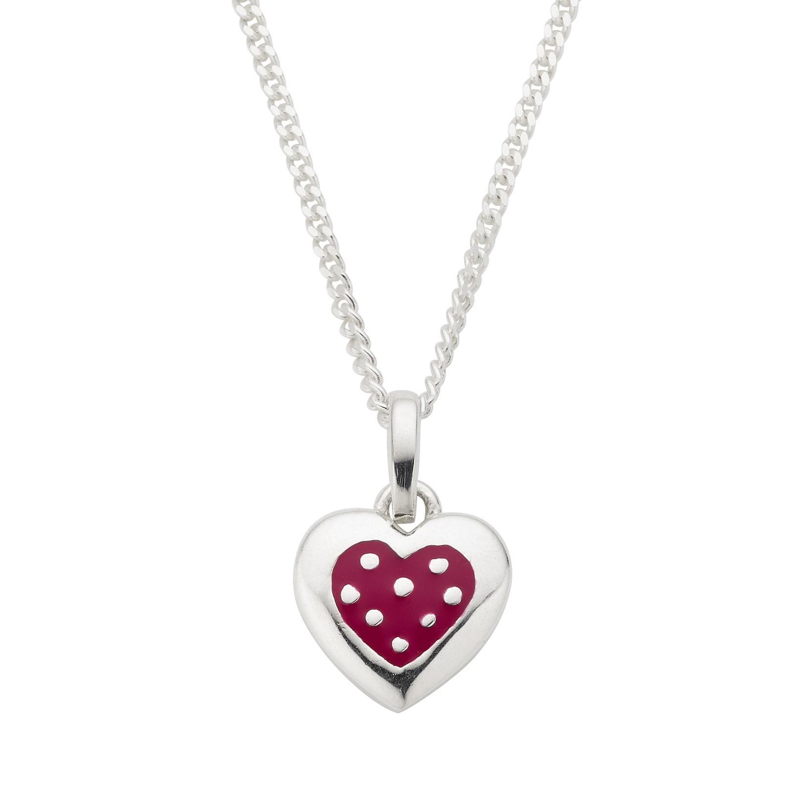 Zeeme for Kids Halskette 925 Sterling Silber Herz-Motiv