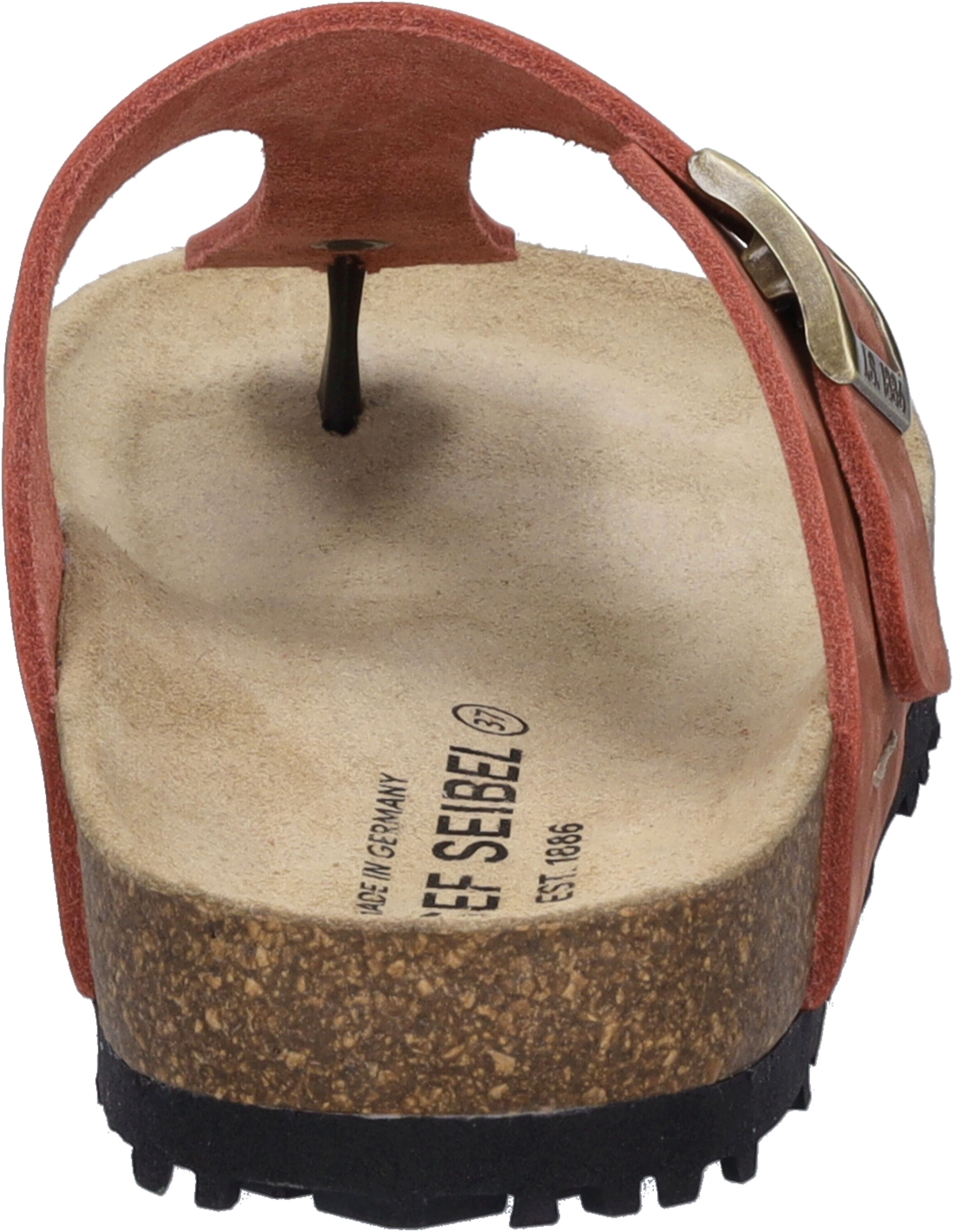 Zehentrenner JOSEF SEIBEL "Hermine 02, koralle", Damen, Gr. 40, blau (koralle), Obermaterial: 100% Rindsleder Leather cow., Schuhe Zehentrenner