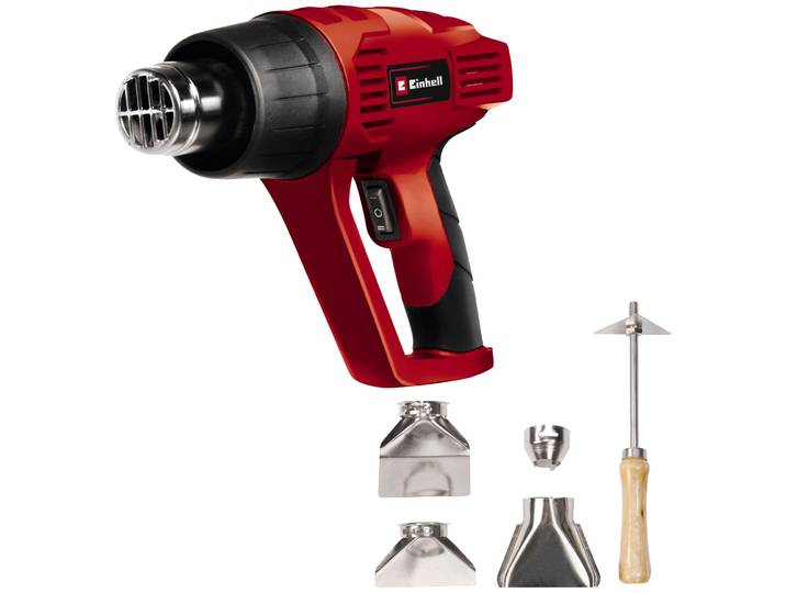 Heißluftgebläse EINHELL TH-HA 2000/1 , rot, schwarz, B:8,5cm H:24,4cm L:29,6cm, Heißluftgeräte, Heißluftgebläse