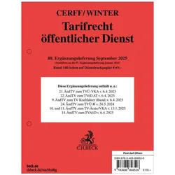 Tarifrecht öffentlicher Dienst 88. Ergänzungslieferung, Fachbücher
