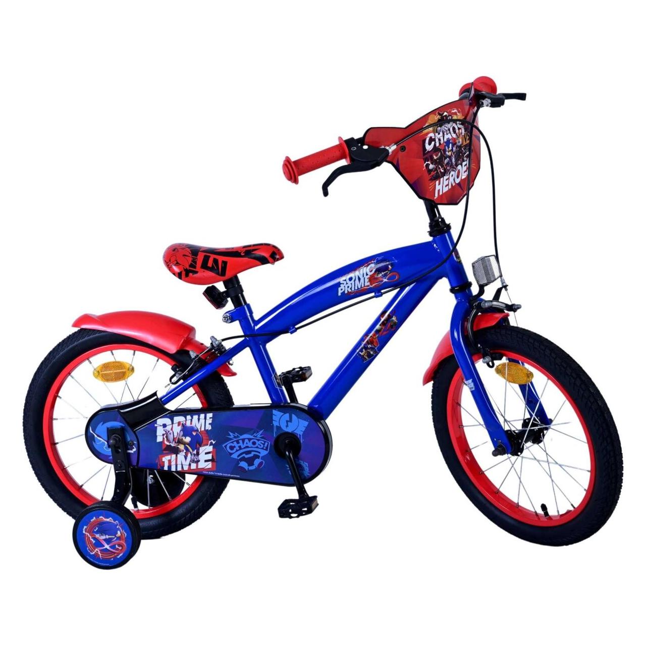 Volare Turbo Crew Kinderfahrrad Jungen 16 Zoll Blau Rot mit zwei Handbremsen (16") (72629452)