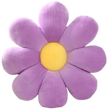 Trendy Discount Goods Stuffed Flower Pillow Daisy Setting For Kids Bedroom Girly Room Decor Bay Window Pillow Pink Flower Cushion purple