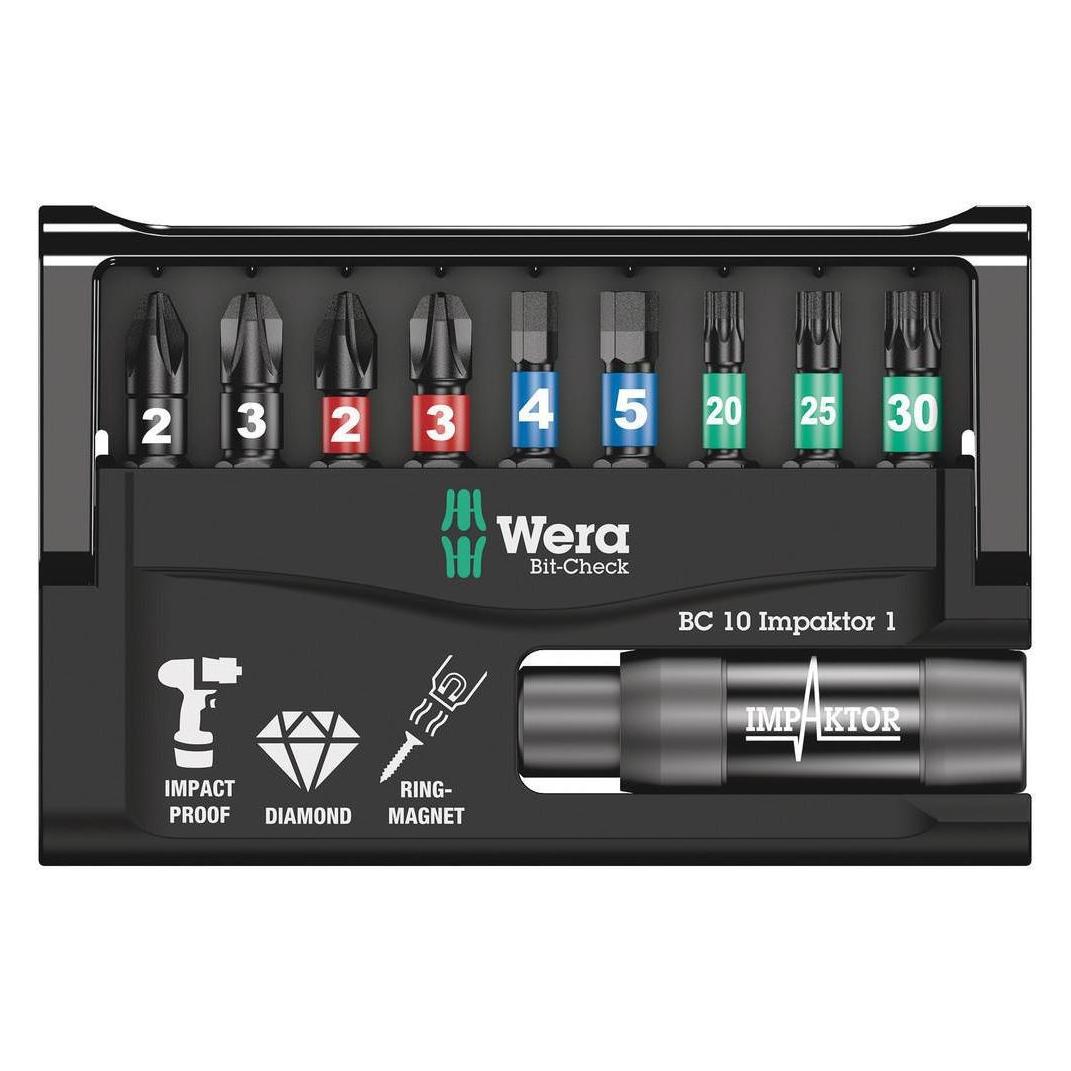 Wera Bit-Check 10 Impaktor 1 SB (Innensechskant) (5073980001)