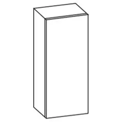 Artiqua 400 Wandschrank, Stahlgrau, 400-OST-2-30-R-17-7142-88 400-OST-2-30-R-17-7142-88