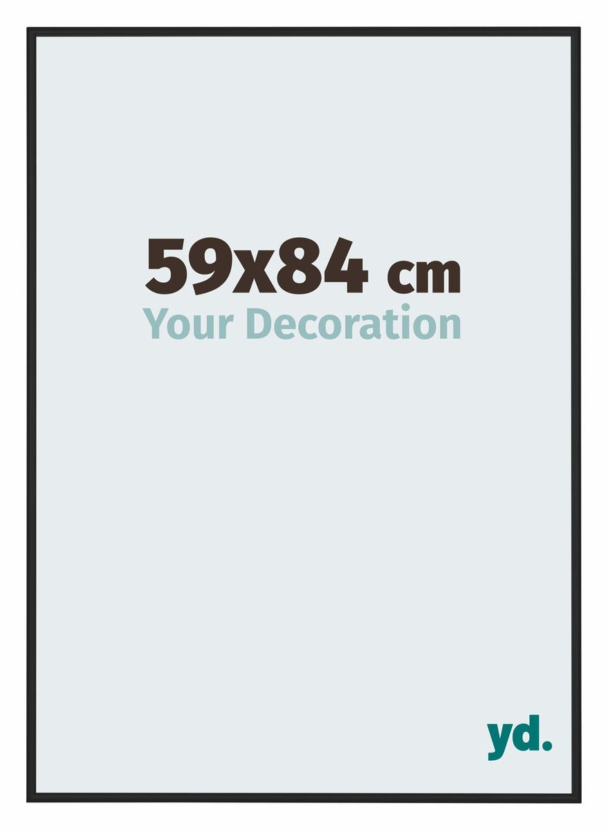 Your Decoration Fotolijst Miami Aluminium Zwart Hoogglans 59x84 cm