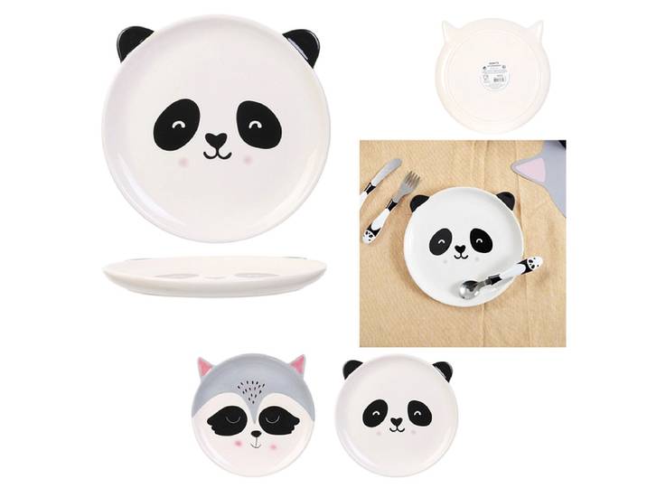 Teller KAWAII Keramik mehrfarbig