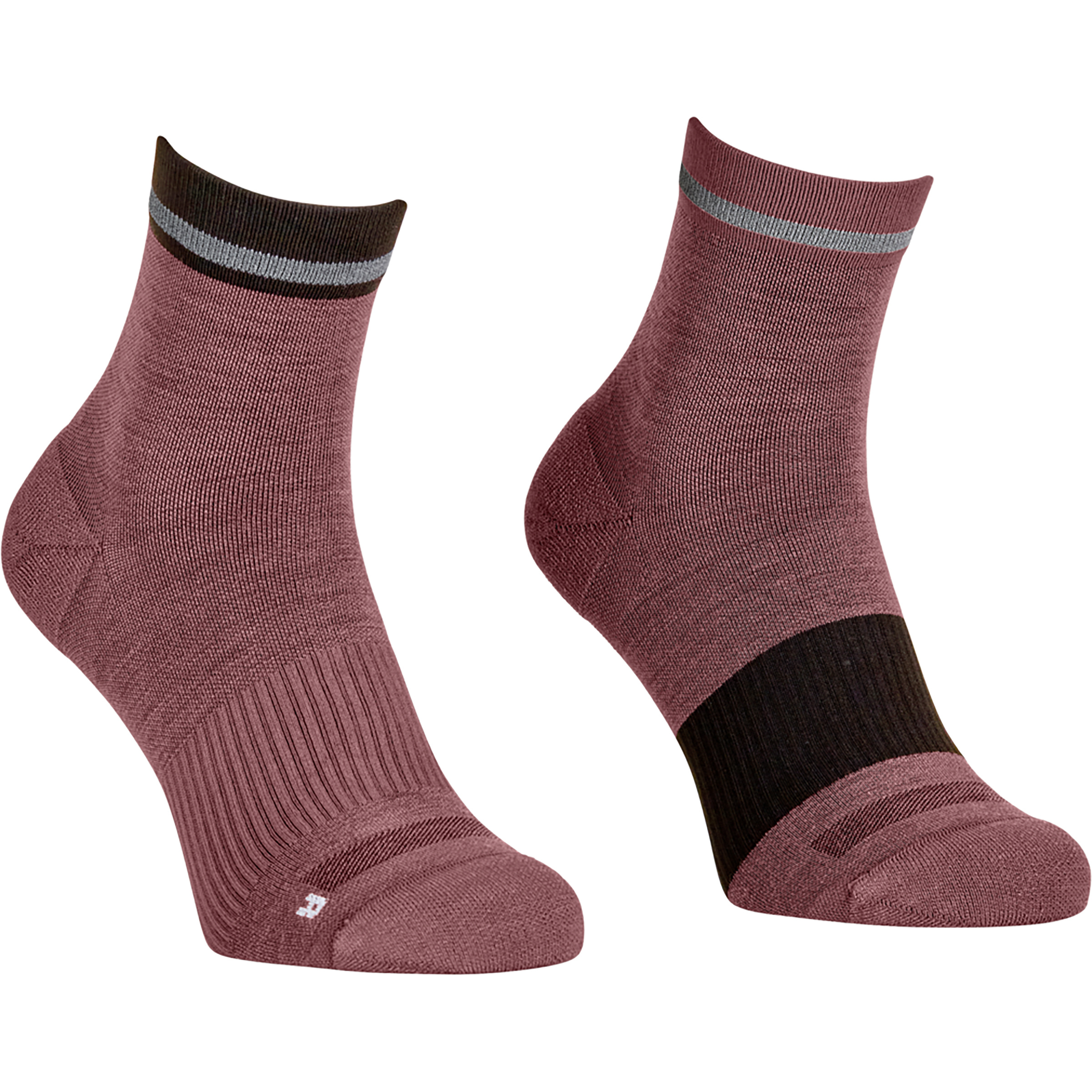 Ortovox MTB Quarter Herren Fahrradsocken rot Größe 42 Mountainbike Elastisch Merinowolle