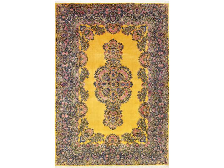 Kerman Rawar Signiert Teppich 196x282 Handgeknüpft Orientteppich Perserteppich Wolle