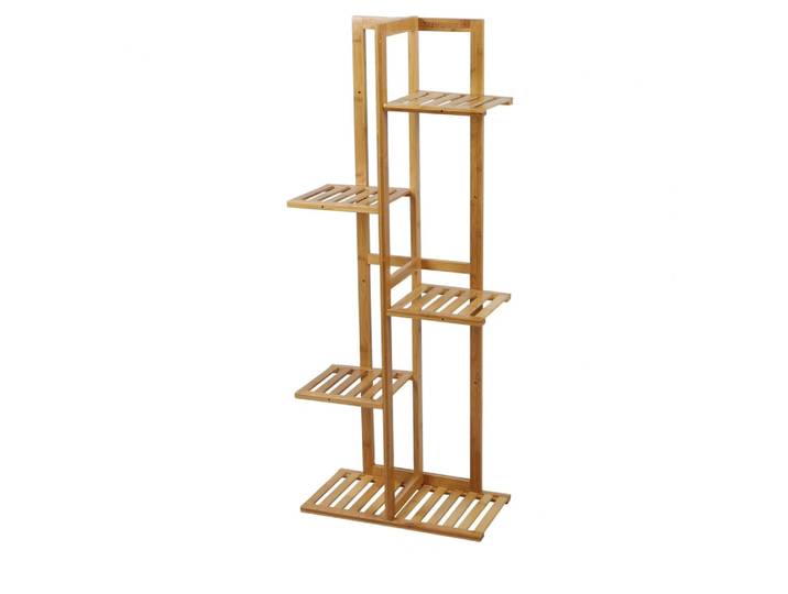 Porte plantes 6 places en bambou marron