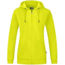 JAKO Damen Funktionsjacke Kapuzenjacke Organic, Größe 36 in Gelb Gelb