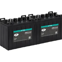2x Landport LP 1275 12V 150Ah Deep Cycle Traktionsbatterie – Alternative T-1275 / CR GC155 / US12VXC